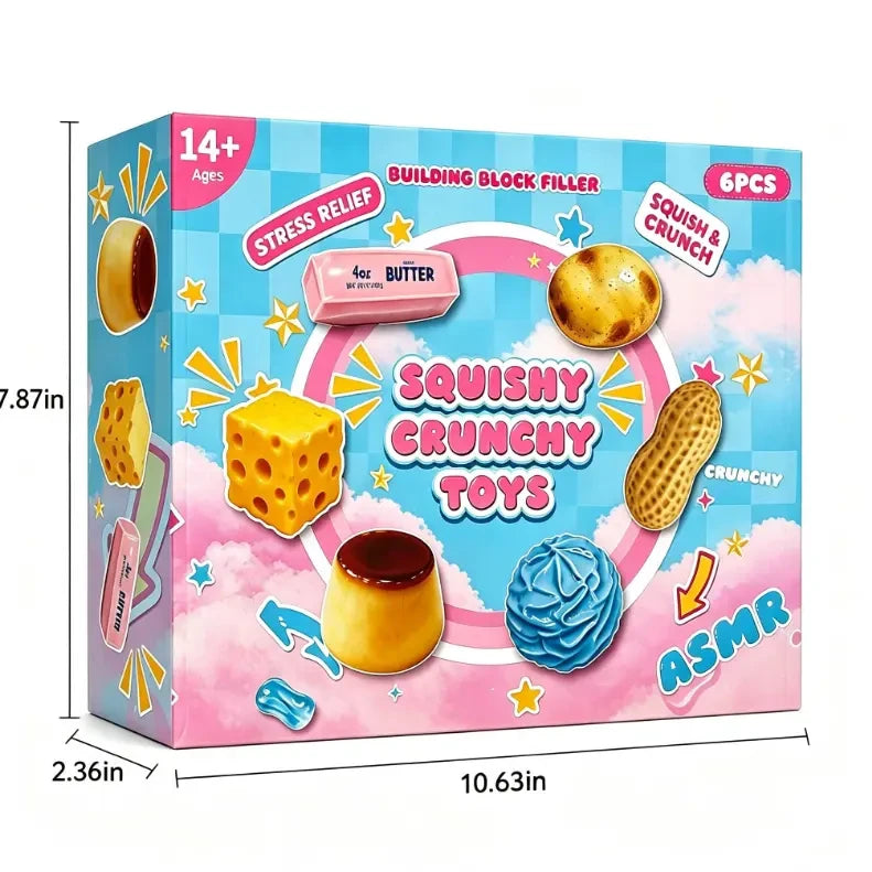 Food Shaped Squishy Fidget Toy Set