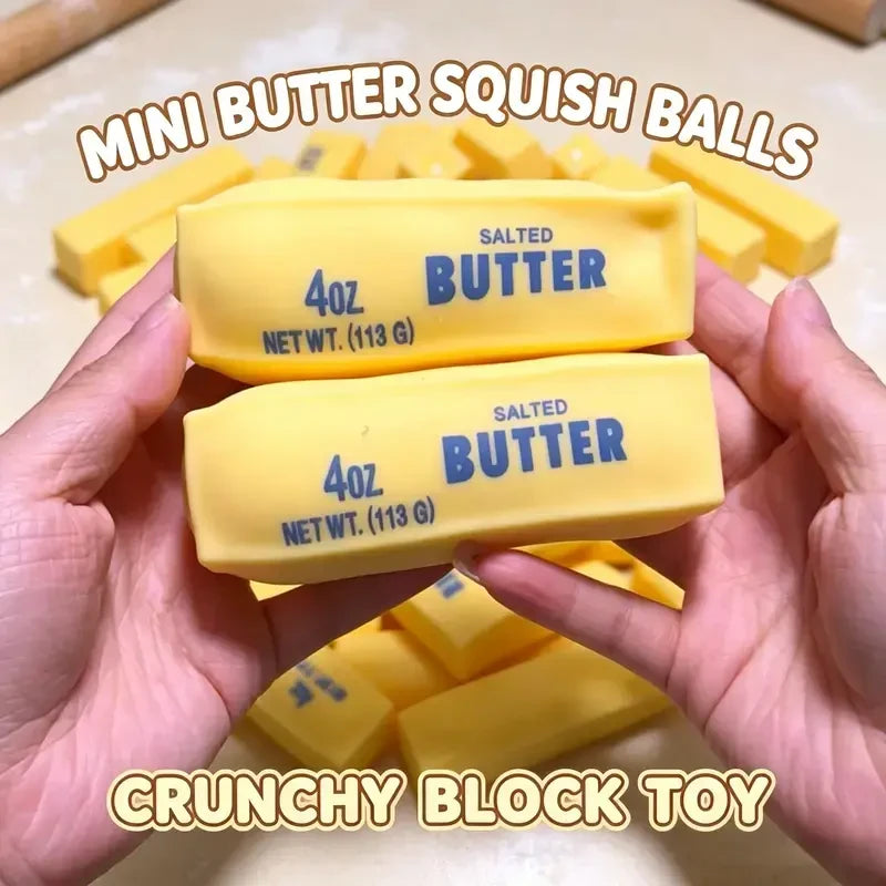Crunchy Butter Cheese Squishy Toy
