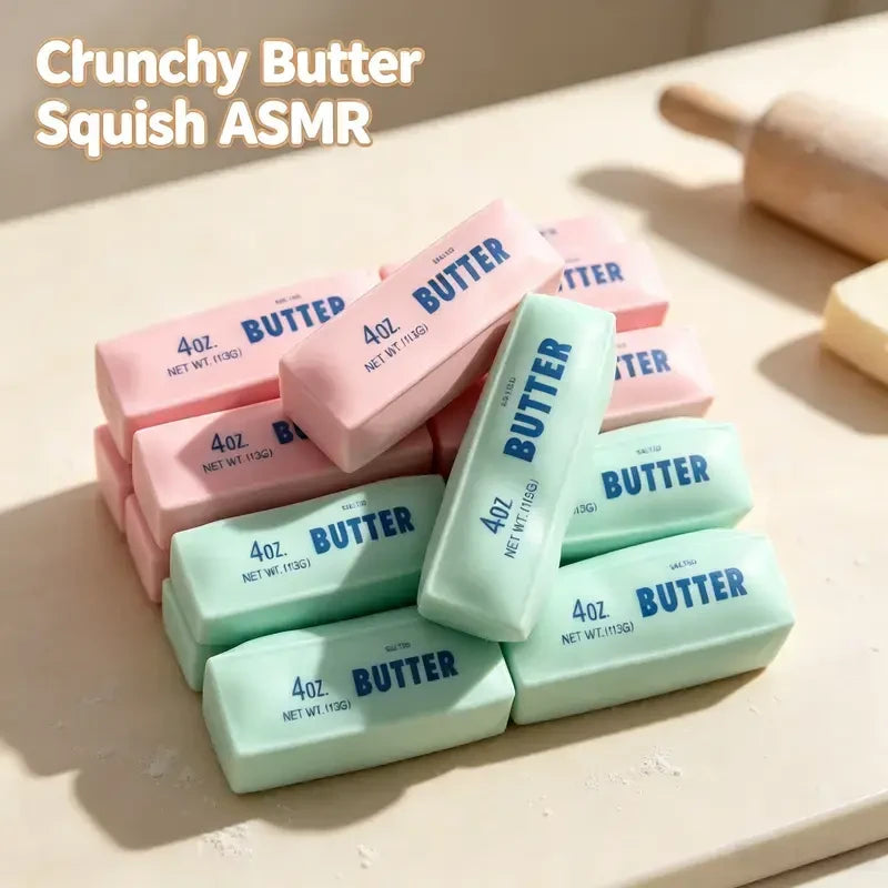 Crunchy Butter Cheese Squishy Toy