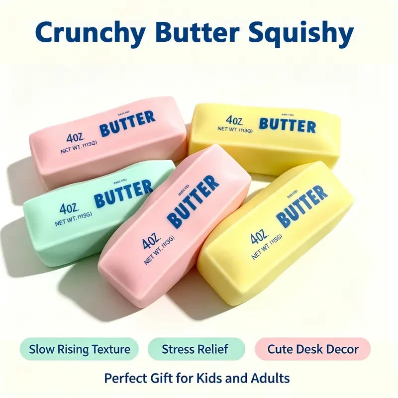 Crunchy Butter Cheese Squishy Toy