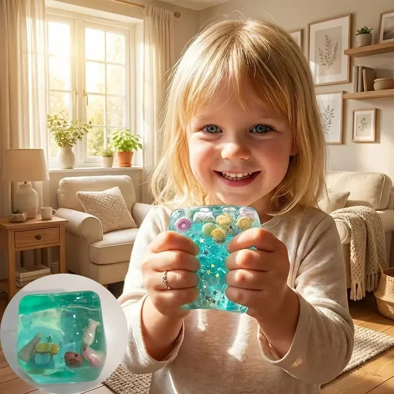 3D Cartoon Sensory Stress Reliever Cube Toy