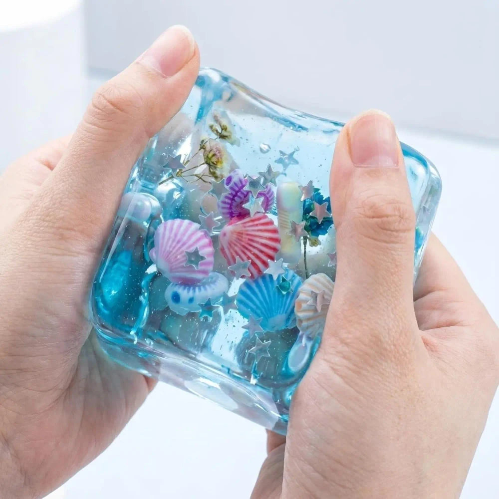 3D Cartoon Sensory Stress Reliever Cube Toy
