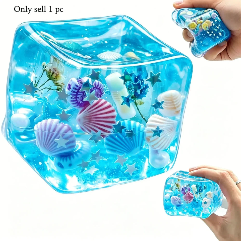 3D Cartoon Sensory Stress Reliever Cube Toy