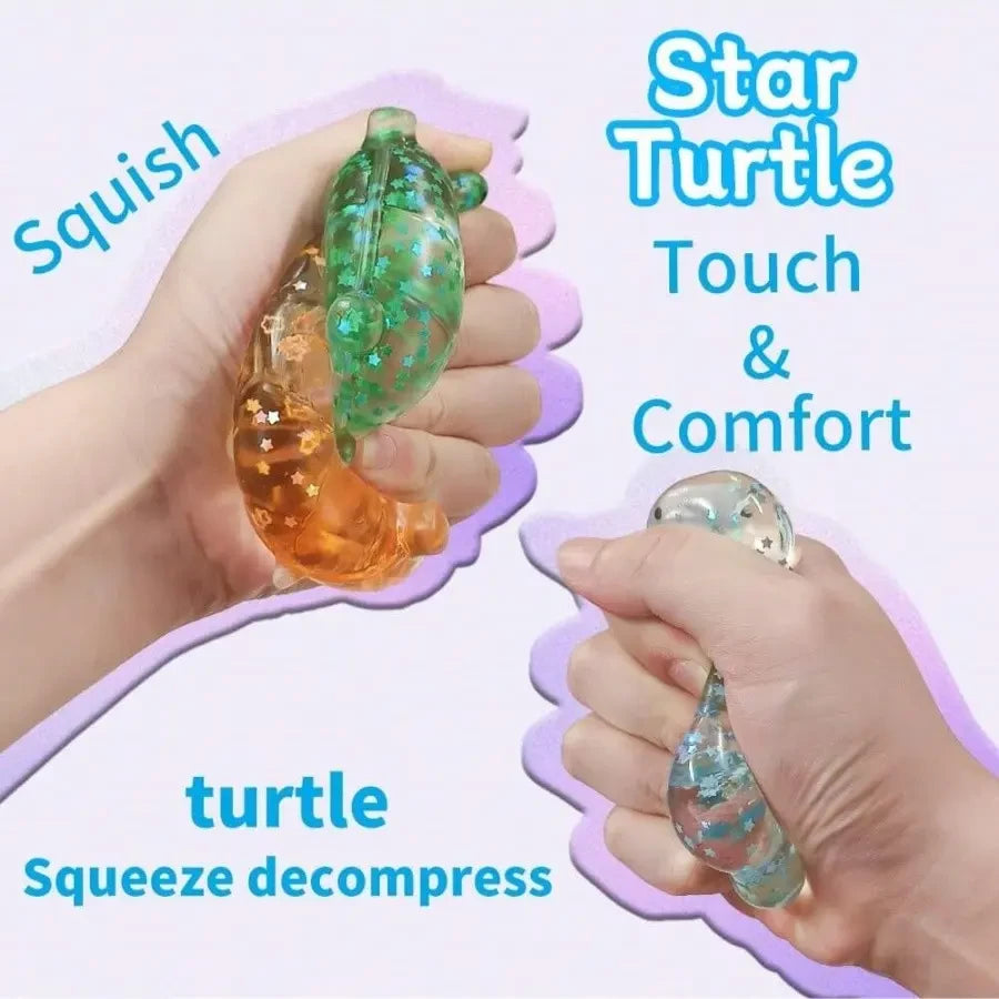 Shiny Sensory Turtle Squeeze Toy