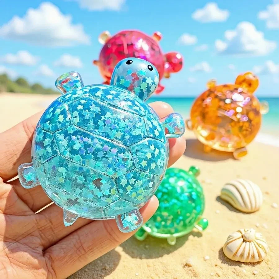 Shiny Sensory Turtle Squeeze Toy