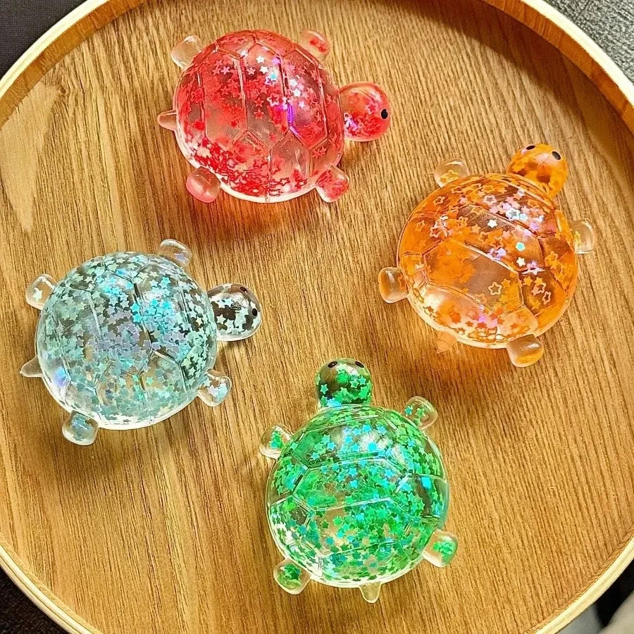 Shiny Sensory Turtle Squeeze Toy