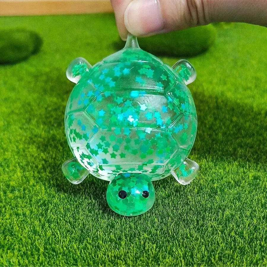Shiny Sensory Turtle Squeeze Toy
